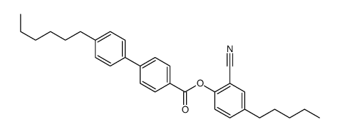 (2-cyano-4-pentylphenyl) 4-(4-hexylphenyl)benzoate Structure