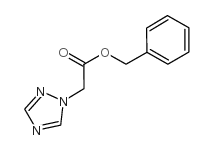 1H-1,2,4-三唑-1-基乙酸苄酯结构式