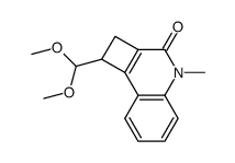 1-Dimethoxymethyl-4-methyl-2,4-dihydro-1H-cyclobuta[c]quinolin-3-one结构式