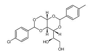 1, 3-O-((4-chlorophenyl)-methylene)-2, 4-O-((4-methylphenyl)-methylene)-D-Glucitol结构式