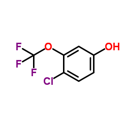 4-氯-3-三氟甲氧苯酚结构式