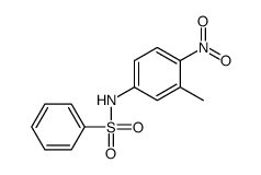 N-(3-methyl-4-nitrophenyl)benzenesulfonamide Structure