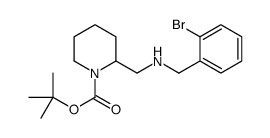 1-BOC-2-[(2-BROMO-BENZYLAMINO)-METHYL]-PIPERIDINE Structure