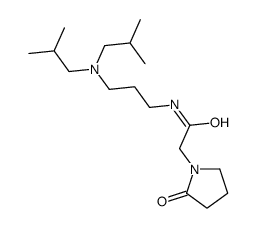 N-[3-[bis(2-methylpropyl)amino]propyl]-2-(2-oxopyrrolidin-1-yl)acetamide Structure