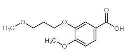 4-甲氧基-3-(3-甲氧基丙氧基)苯甲酸结构式