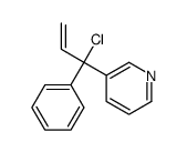 3-(1-chloro-1-phenylprop-2-enyl)pyridine结构式