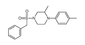 4-(Benzylsulfonyl)-2-methyl-1-(4-methylphenyl)piperazine Structure