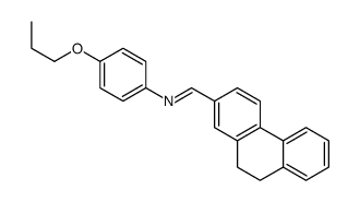 1-(9,10-dihydrophenanthren-2-yl)-N-(4-propoxyphenyl)methanimine结构式