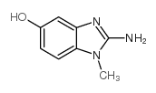 (9ci)-2-氨基-1-甲基-1H-苯并咪唑-5-醇结构式