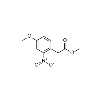 Methyl 2-(4-methoxy-2-nitrophenyl)acetate Structure