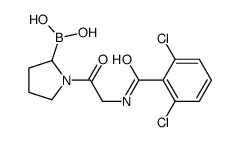 [1-[2-[(2,6-dichlorobenzoyl)amino]acetyl]pyrrolidin-2-yl]boronic acid Structure