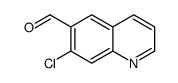 7-氯喹啉-6-甲醛结构式