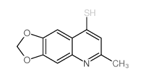 6-Methyl[1,3]dioxolo[4,5-g]quinolin-8-yl hydrosulfide结构式
