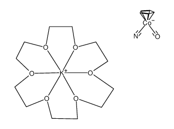 {K-18-crown-6-ether}{(η5-cyclopentadienyl)cobalt(cyanide)(CO)}结构式