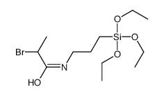 2-bromo-N-(3-triethoxysilylpropyl)propanamide Structure