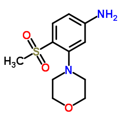 4-(Methylsulfonyl)-3-(4-morpholinyl)aniline Structure