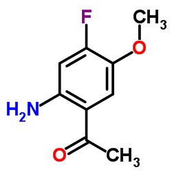 1-(2-氨基-4-氟-5-甲氧基苯基)-乙酮结构式