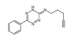 N-pent-4-ynyl-6-phenyl-1,2,4,5-tetrazin-3-amine Structure