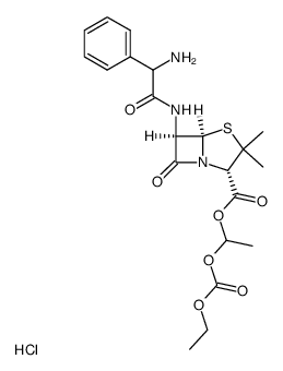 (R)-Bacampicillin hydrochloride结构式