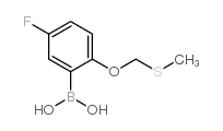[5-fluoro-2-(methylsulfanylmethoxy)phenyl]boronic acid Structure