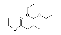 ethyl 4,4-diethoxy-3-methylbut-3-enoate Structure