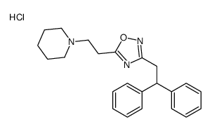 1-[2-[3-(2,2-二苯基乙基)-1,2,4-噁二唑-5-基]乙基]哌啶盐酸盐结构式