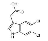 2-(5,6-dichloro-1H-indol-3-yl)acetic acid Structure