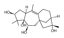 3,5,6,16-tetrahydroxy-grayanotox-9-ene结构式