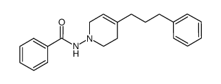 N-benzoylamino-4-(3-phenylpropyl)-1,2,3,6-tetrahydropyridine结构式