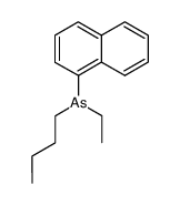 Aethyl-butyl-<1>naphthyl-arsin Structure
