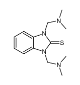1,3-di[(dimethylaminomethyl)]-2,3-dihydro-1H-benzo[d]imidazole-2-thione结构式