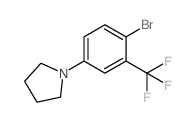 1-(4-溴-3-三氟甲基苯基)吡咯烷结构式