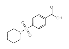 4-(哌啶-1-磺酰基)-苯甲酸结构式