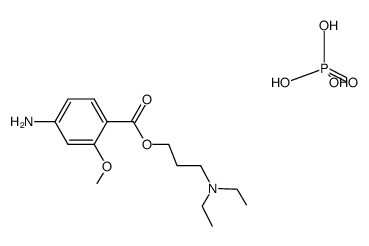 3-(4-amino-2-methoxy-benzoyl)oxypropyl-diethyl-azanium, dihydroxy-oxid o-oxo-phosphorane Structure