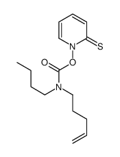 (2-sulfanylidenepyridin-1-yl) N-butyl-N-pent-4-enylcarbamate结构式