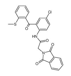 5-chloro-2'-(methylthio)-2-(phthalimidoacetamido)benzophenone Structure