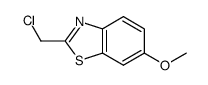 2-氯甲基-6-甲氧基苯并噻唑结构式
