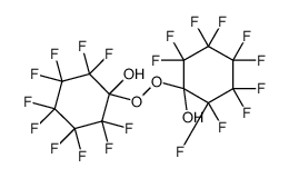 1-(2,2,3,3,4,4,5,5,6,6-decafluoro-1-hydroxycyclohexyl)peroxy-2,2,3,3,4,4,5,5,6,6-decafluorocyclohexan-1-ol Structure