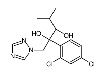 (2R,3S)-2-(2,4-dichlorophenyl)-4-methyl-1-(1,2,4-triazol-1-yl)pentane-2,3-diol结构式