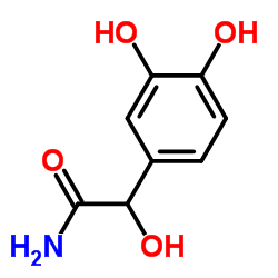 3,4-二羟基扁桃酰胺结构式