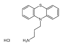 10-propanamine-10H-phenothiazine hydrochloride Structure