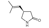 (4R)-4-(2-methylprop-1-enyl)pyrrolidin-2-one结构式