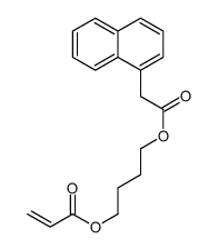 4-(2-naphthalen-1-ylacetyl)oxybutyl prop-2-enoate Structure