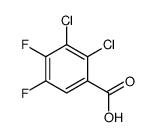 2,3-dichloro-4,5-difluorobenzoic acid结构式