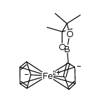 pinacolatoborylferrocene结构式