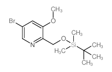 5-Bromo-2-((tert-Butyldimethylsilyloxy)methyl)-3-methoxypyridine picture
