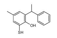 4-methyl-2-(1-phenylethyl)-6-sulfanylphenol结构式