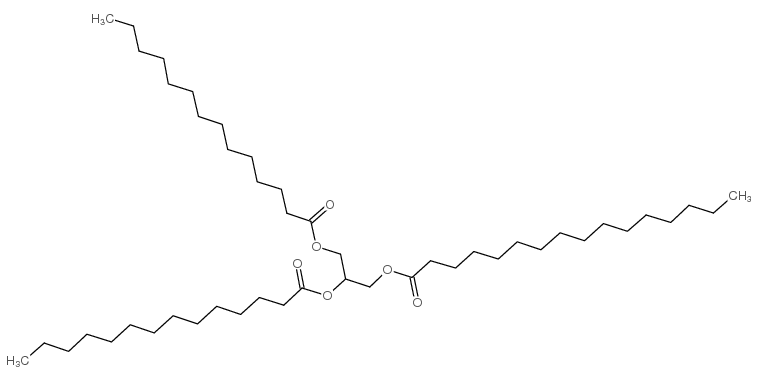1,2-二肉豆蔻酰-3-棕榈酰-rac-甘油结构式