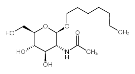 HEPTYL 2-ACETAMIDO-2-DEOXY-BETA-D-GLUCOPYRANOSIDE结构式