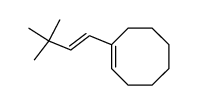 1-[(E)-3,3-dimethyl-1-butenyl]cyclooctene结构式